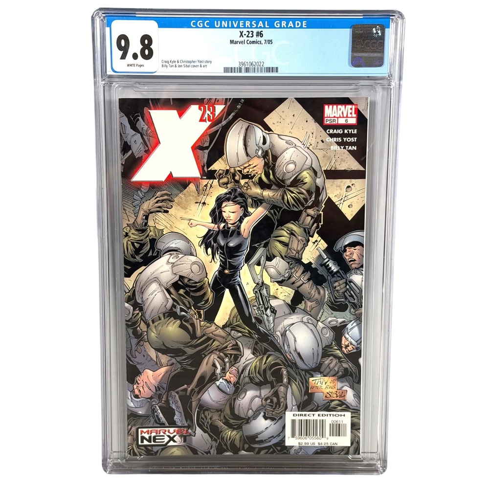 Marvel X-23 #6 CGC 9.8 Origin Part 6 White Pages Billy Tan Art 2005 USA